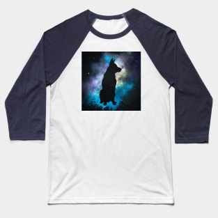 Beauceron Dog Space Nebula Artwork Baseball T-Shirt